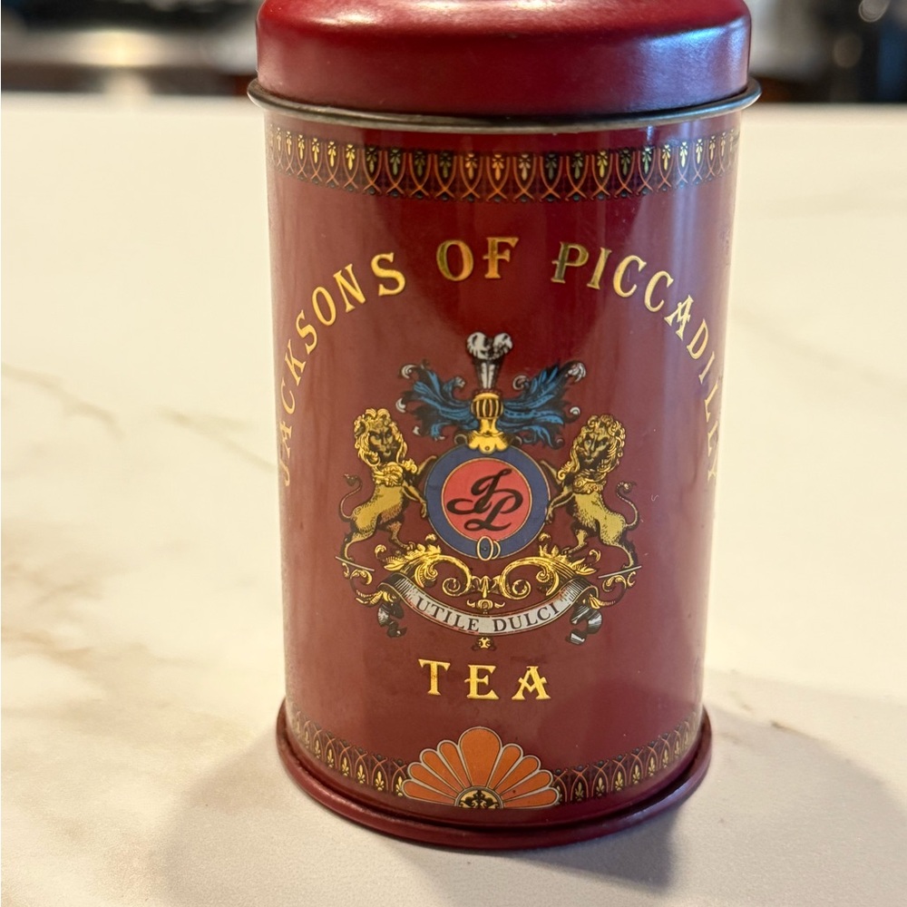 Vintage Jackson’s of Piccadilly Red Tea Tin